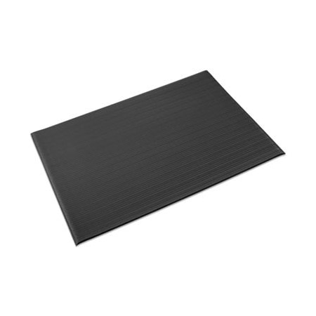 Crown Matting Technologies Crown, Ribbed Vinyl Anti-Fatigue Mat, 24 X 36, Black FL2436BK